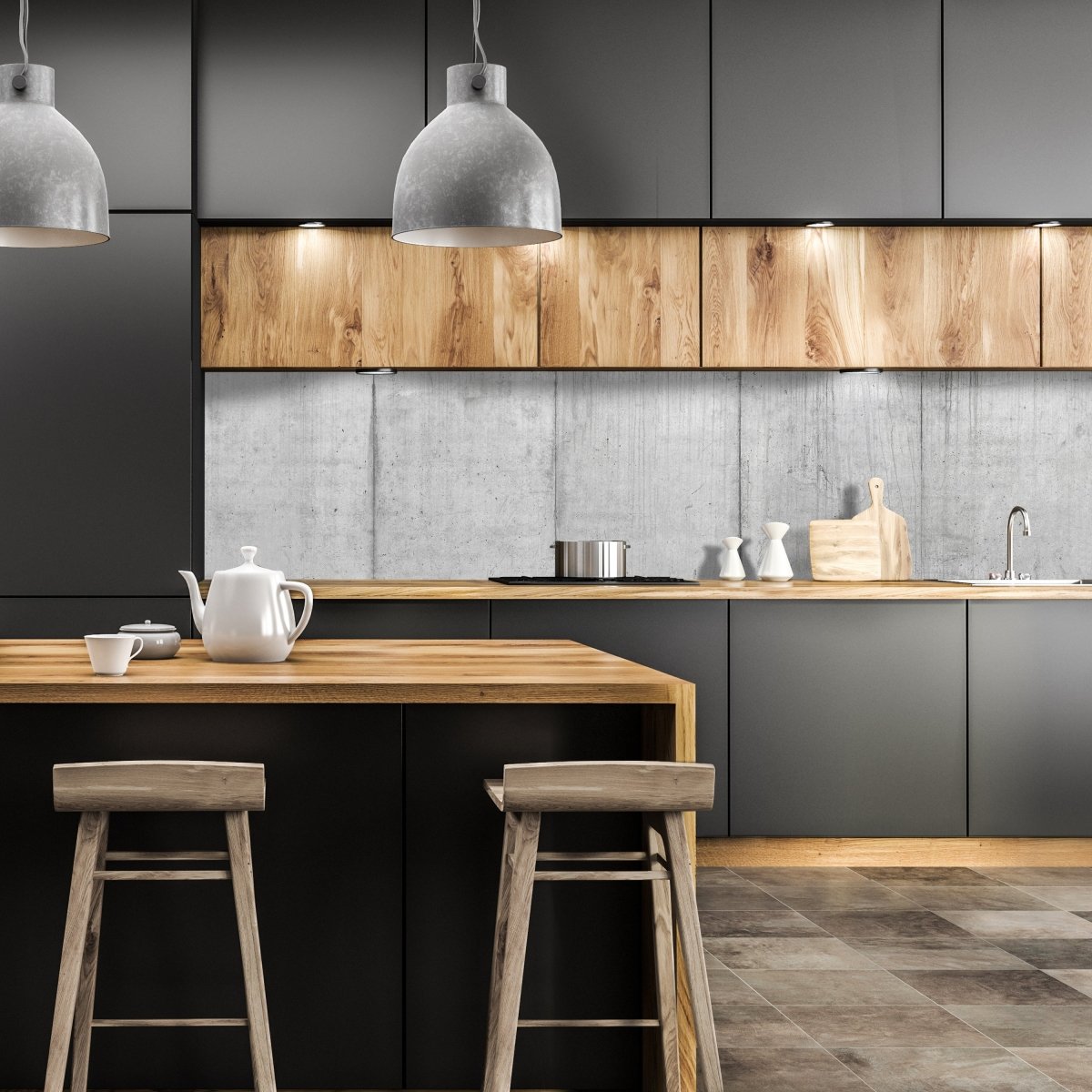 Küchenrückwand Betonwand Grau Betonteile Rohbau M1067 entdecken - Bild 1