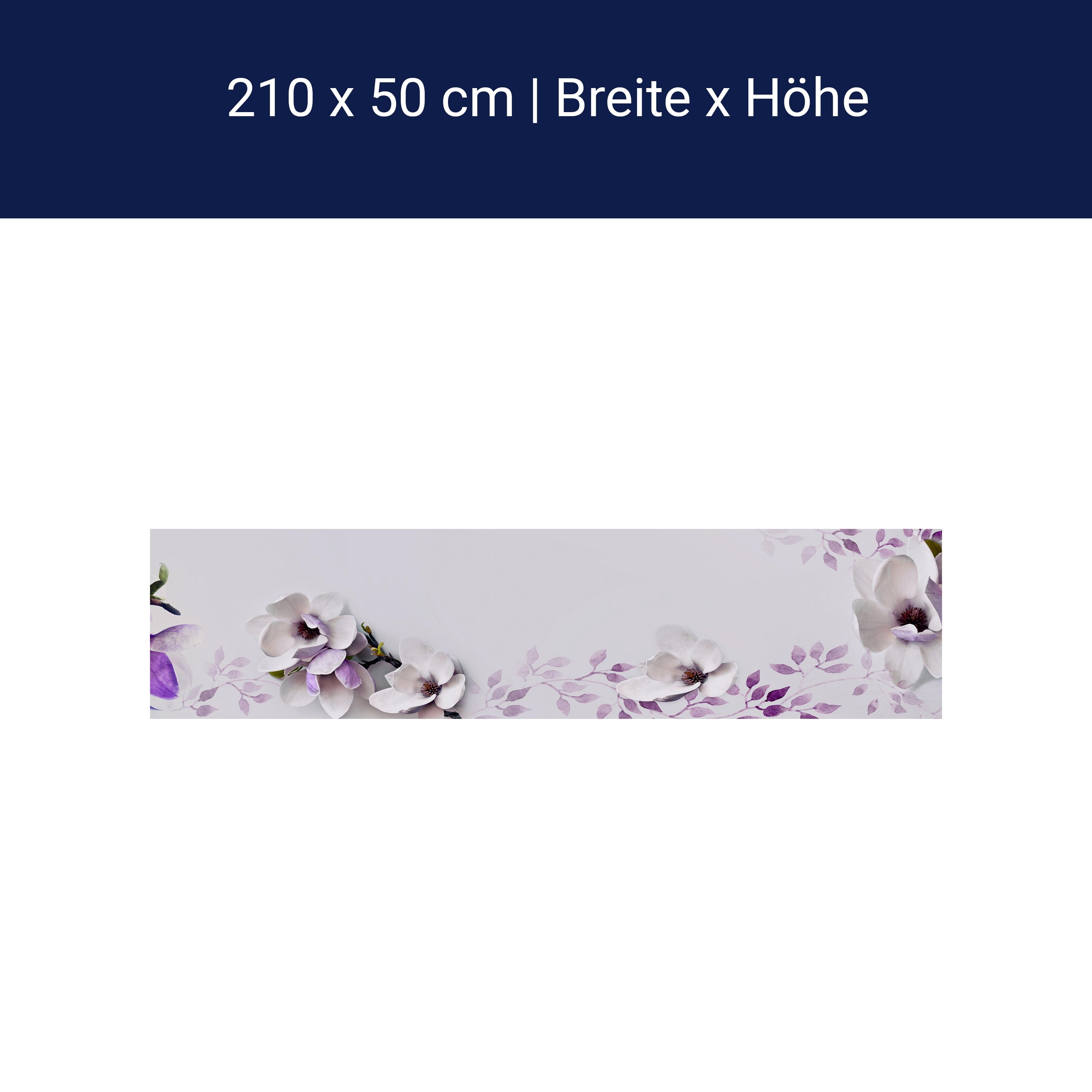 Kitchen splashback flowers violet glass M1069