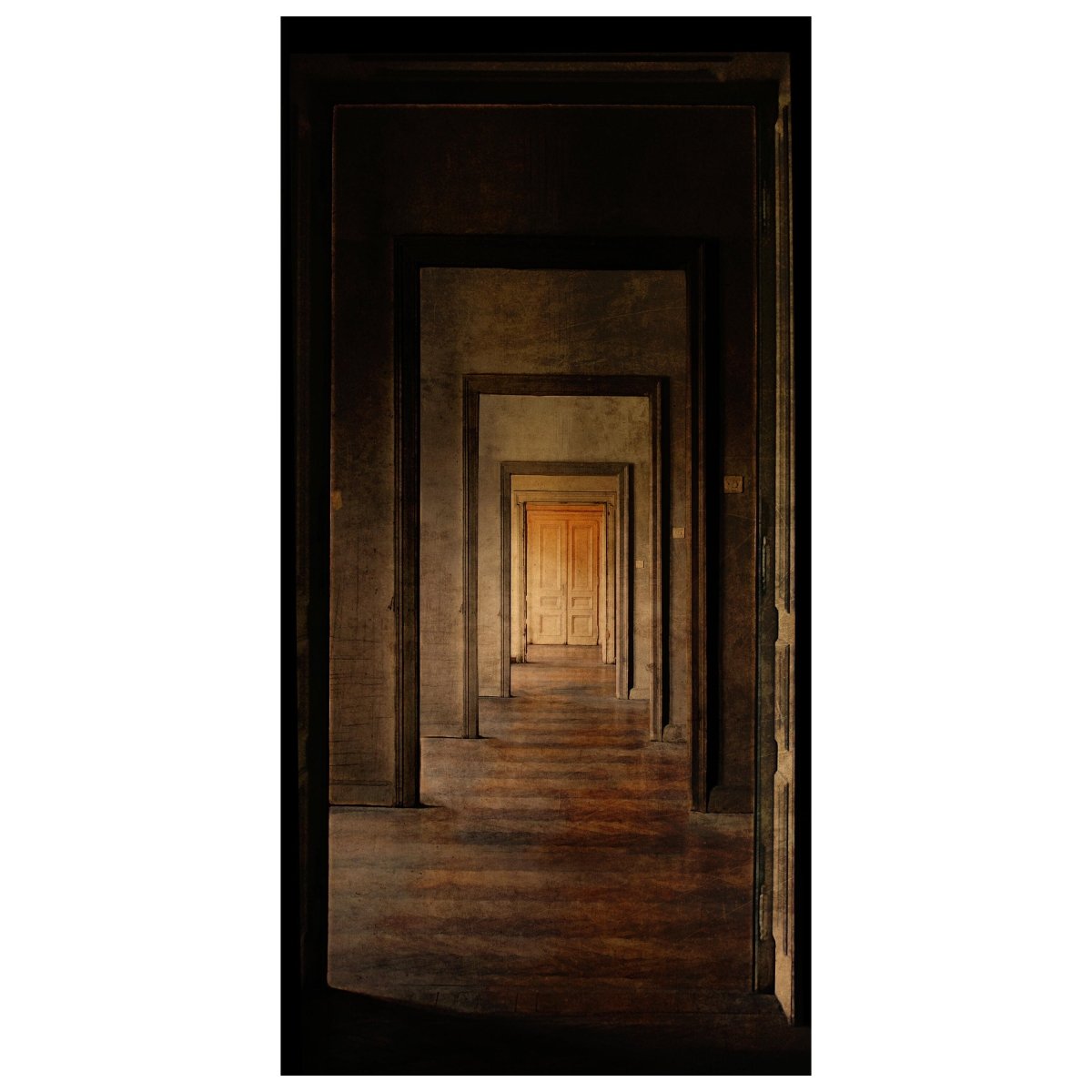 Türtapete Türen Flur, Holz, Tür, Rustikal, Parkett M1073 - Bild 2