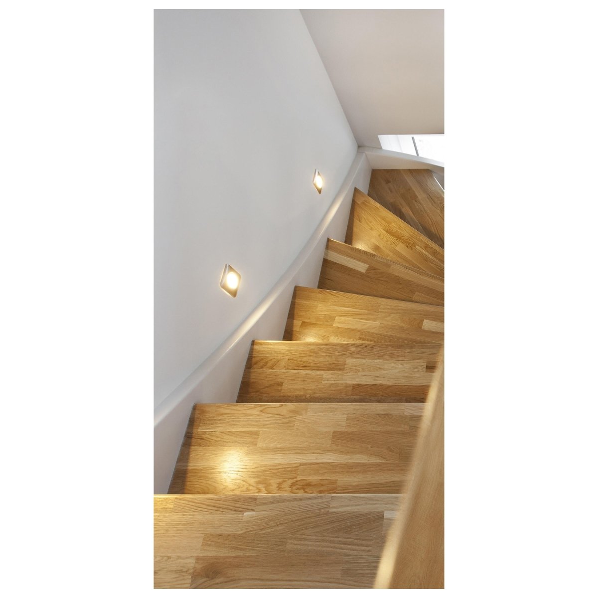 Türtapete Blick auf Holz-treppe, Treppen-stufen M1076 - Bild 2