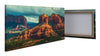 Canvas Print Mountain panorama, canyon, rocks, steppe M1077