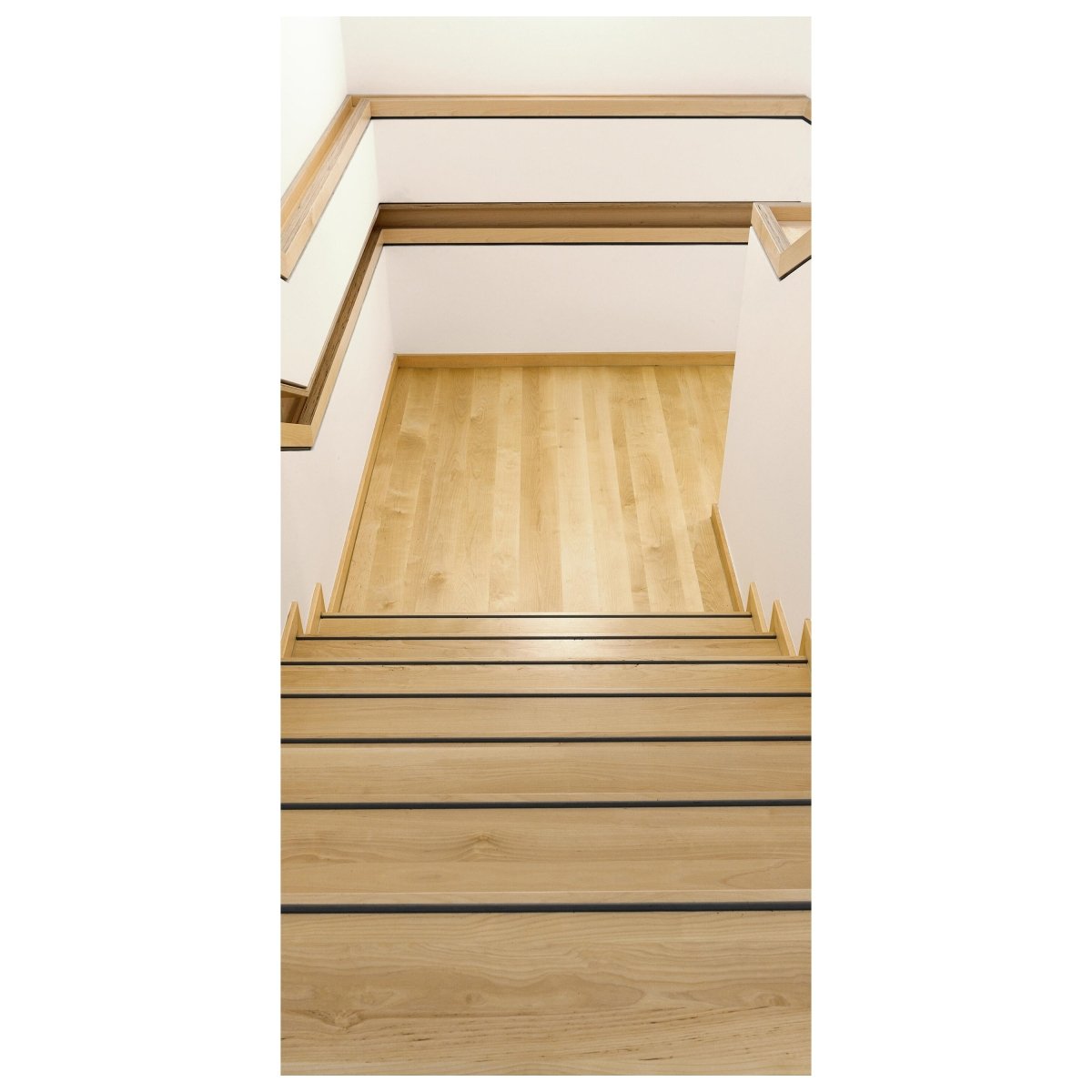 Türtapete Holz-treppe mit Geländer & Ablage, Haus M1085 - Bild 2