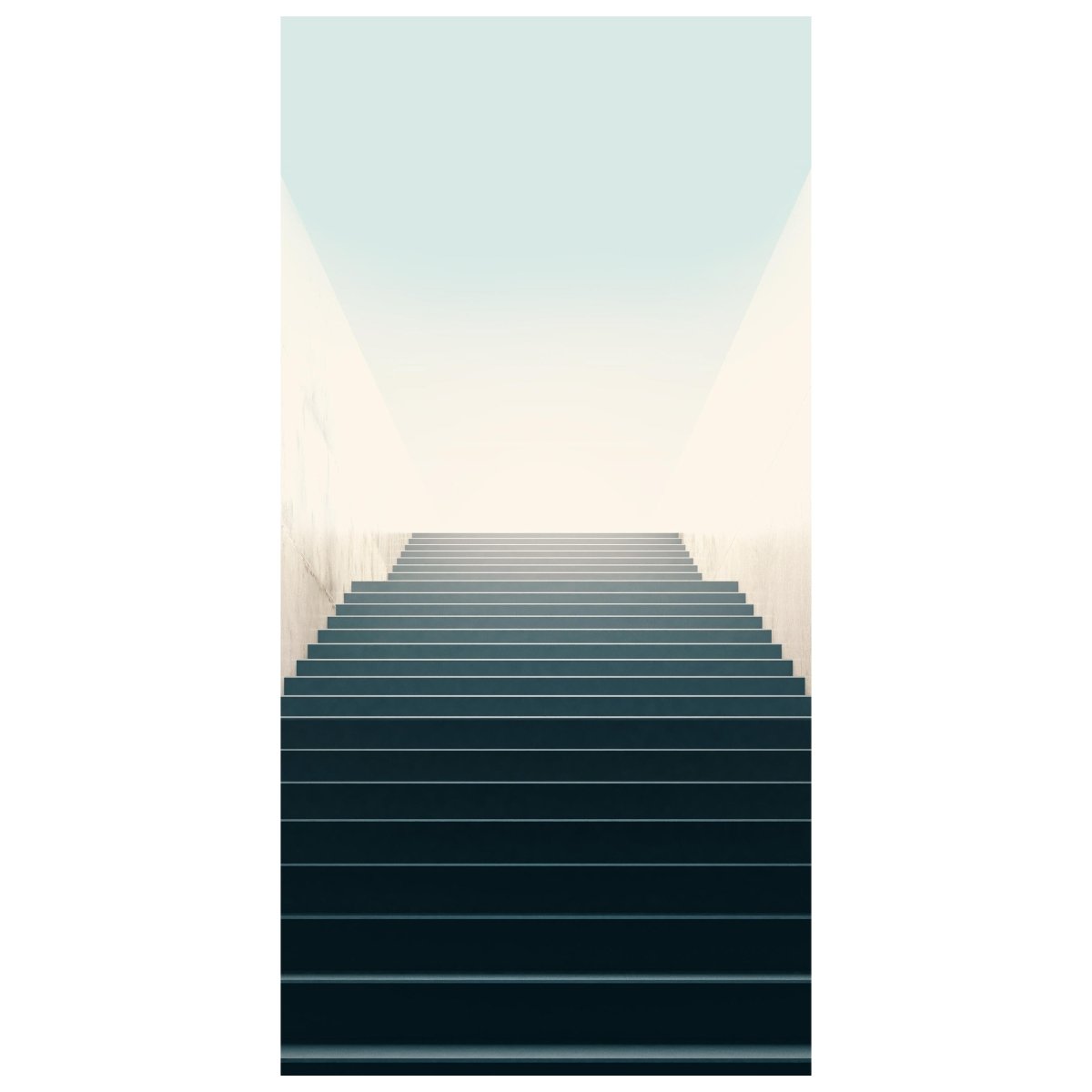 Türtapete Treppe in den Himmel, Licht & Schatten M1086 - Bild 2