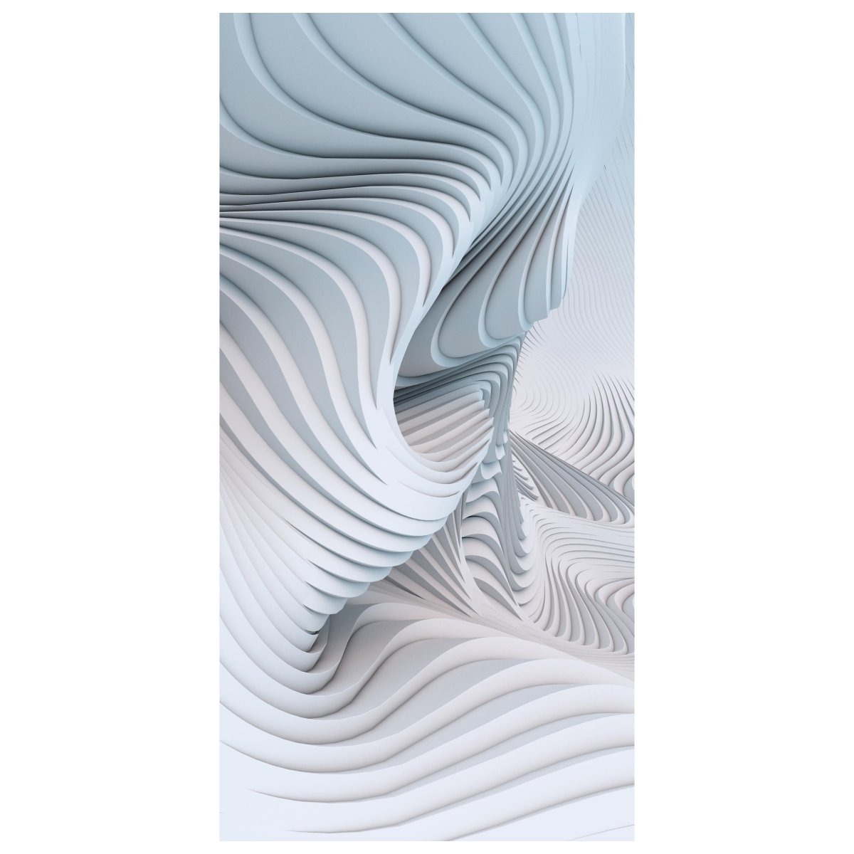 Türtapete Abstrakte Wellen, 3D Effekt, modern M1090 - Bild 2