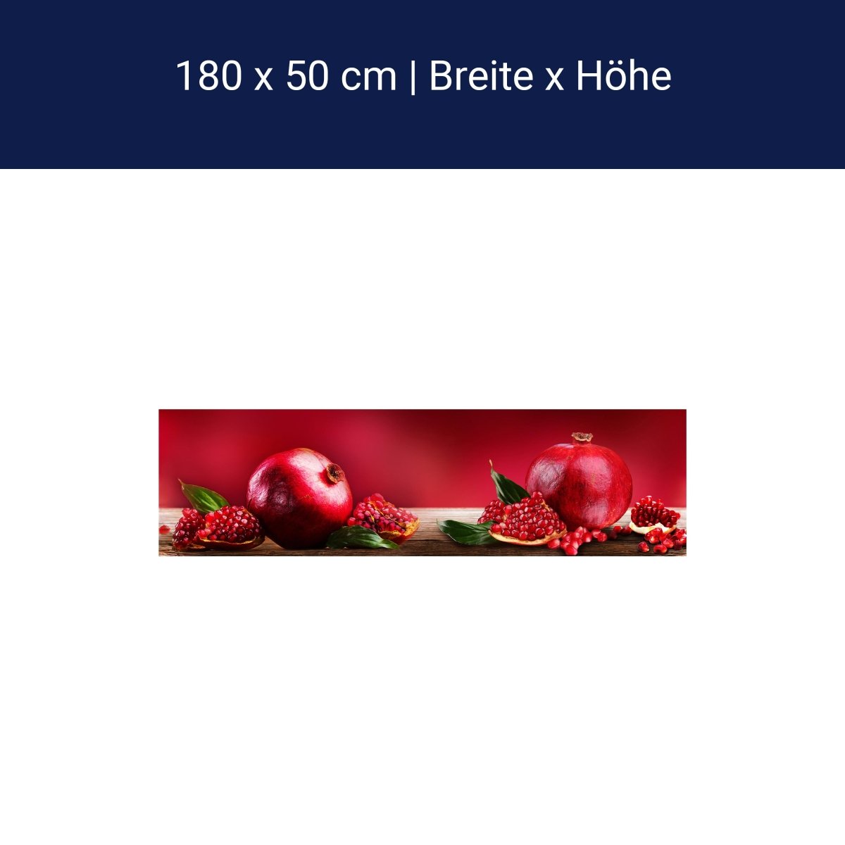 Küchenrückwand Granatapfel Rot Obst M1097