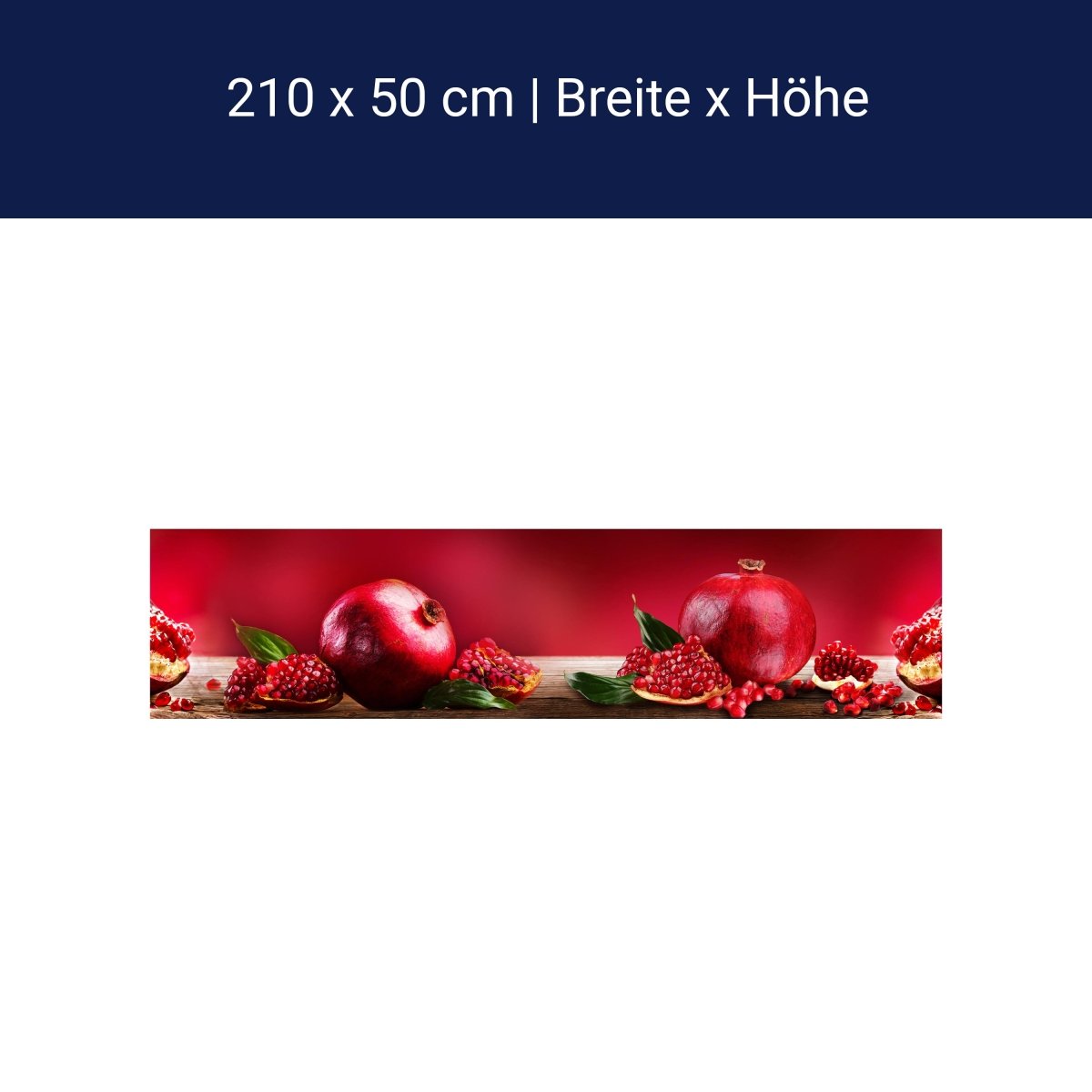 Küchenrückwand Granatapfel Rot Obst M1097