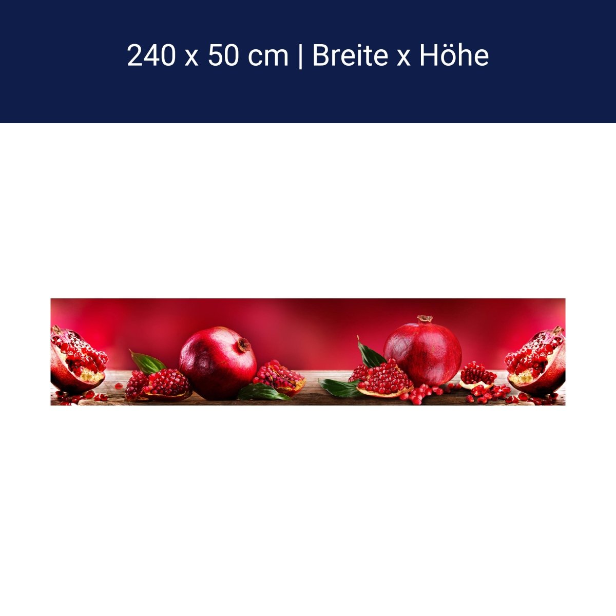 Küchenrückwand Granatapfel Rot Obst M1097