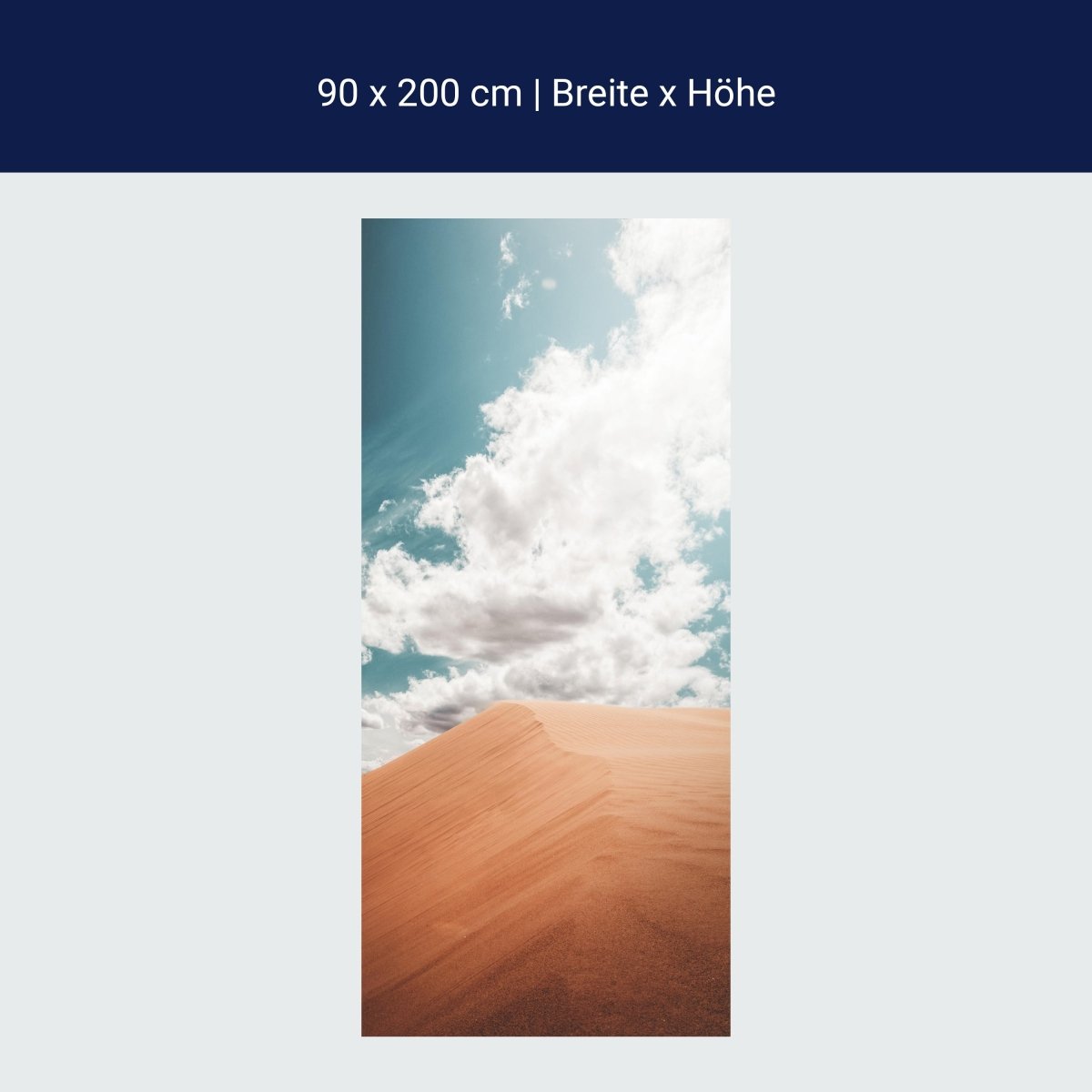 Türtapete Düne in den Himmel, Sand, Wüste, Wolken M1099