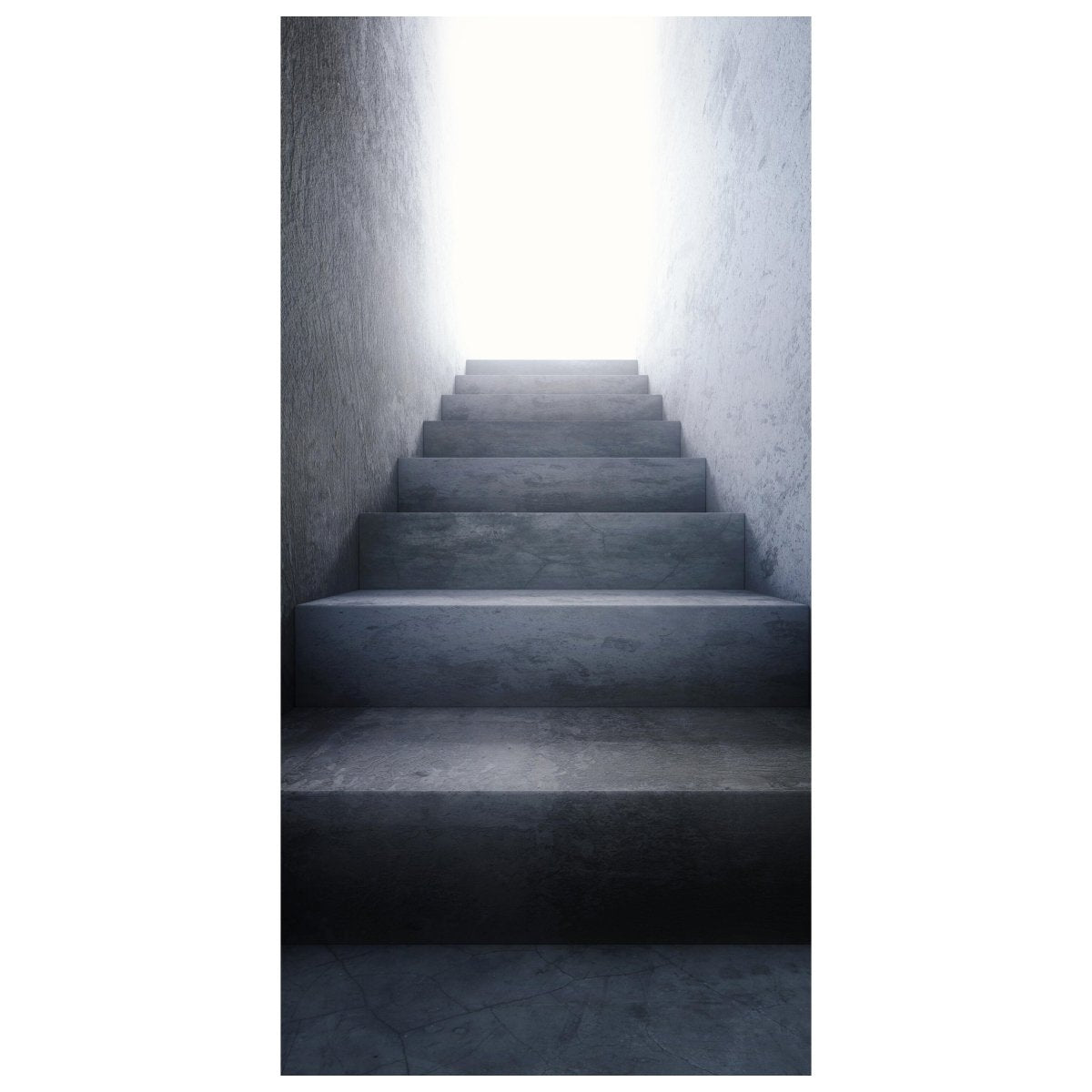 Türtapete Dunkle Treppe ins Licht, Treppen-stufen M1101 - Bild 2