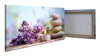 Canvas print tea light, stones, lavender, wellness M1102