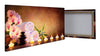 Leinwandbild Kerzen, Steine, Kirschblüten, Bambus M1104
