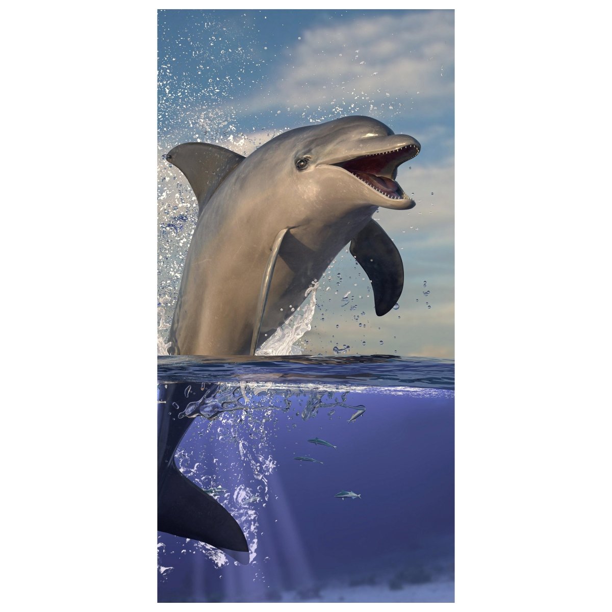 Türtapete springender Delfin, Säugetier, Sonne M1129 - Bild 2