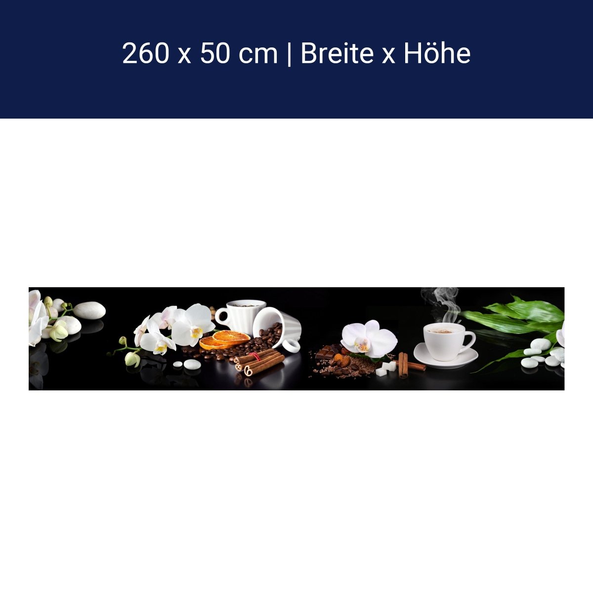 Crédence Café Cannelle Orange Coupe Pierres Blossom Sc M1132