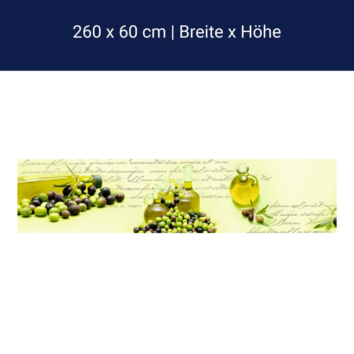 Kitchen Splash Huile d'Olive Font Vert Bouteille Verre M1157