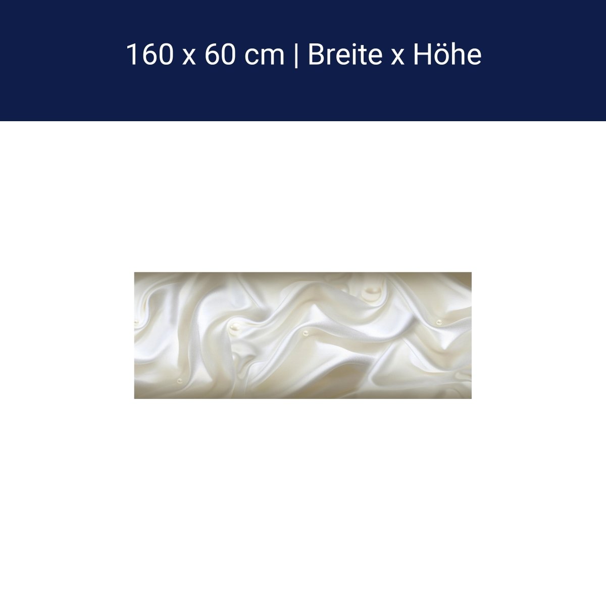 Crédence de cuisine tissu perles de soie crème froissé blanc M1197