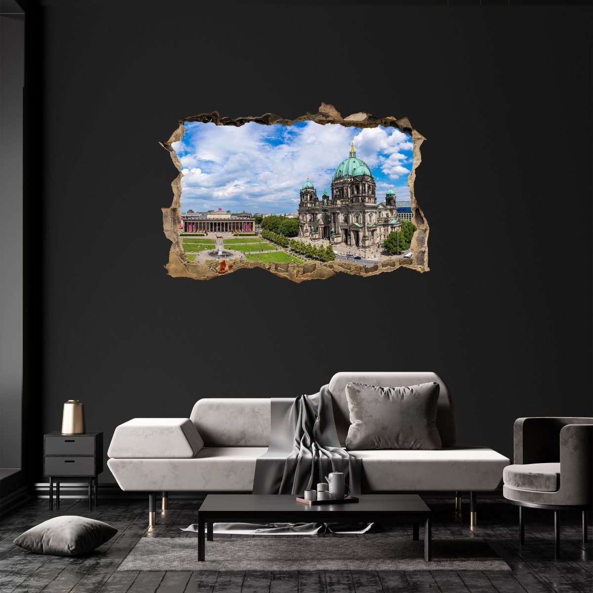3D wall sticker Berlin Cathedral, old museum Berlin, city - Wall Tattoo M1198
