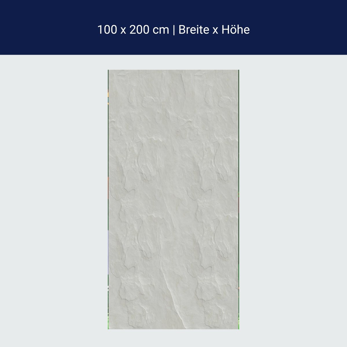 Türtapete Steinwand, Naturstein, Weiß, Schiefer M1202