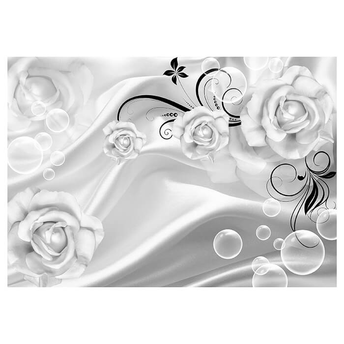 Fototapete weiße Blüten Stofftuch M1212 - Bild 2