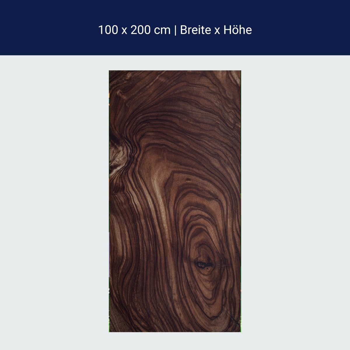Türtapete Nussbaum Holz, dunkles Holz, Braun M1217