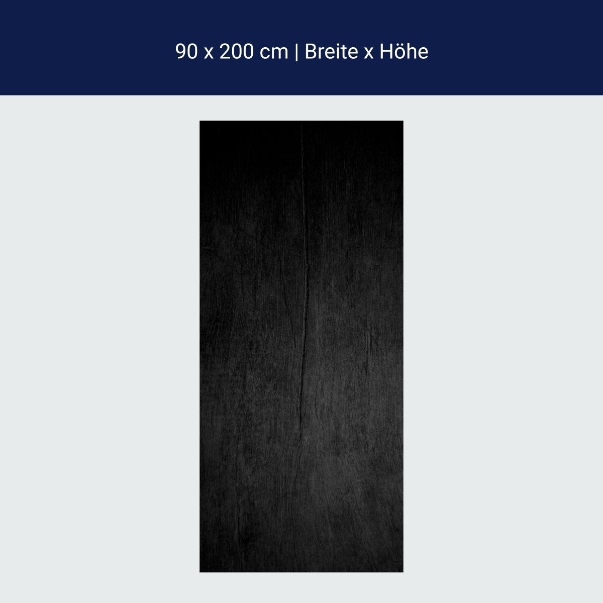 Papier peint de porte bois noir, bois véritable noir M1224