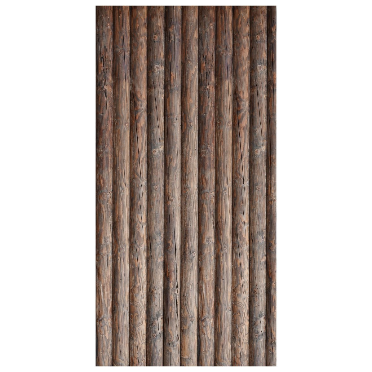 Türtapete Palisaden Zaun, Holz, Holzzaun, braun M1236 - Bild 2
