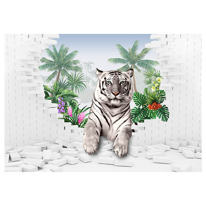 Fototapete Dschungel Tiger Pflanzen M1289 - Bild 2