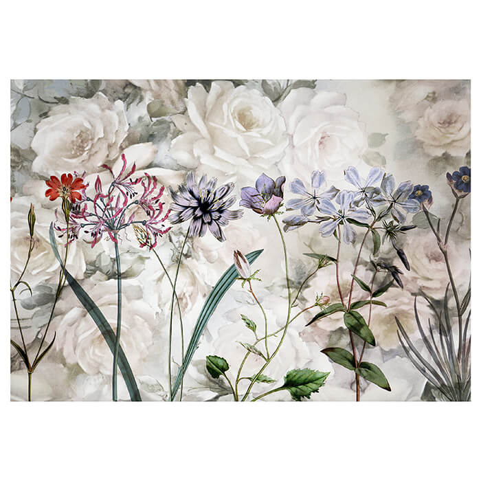 Fototapete Blumen Vintage Gemälde M1292 - Bild 2