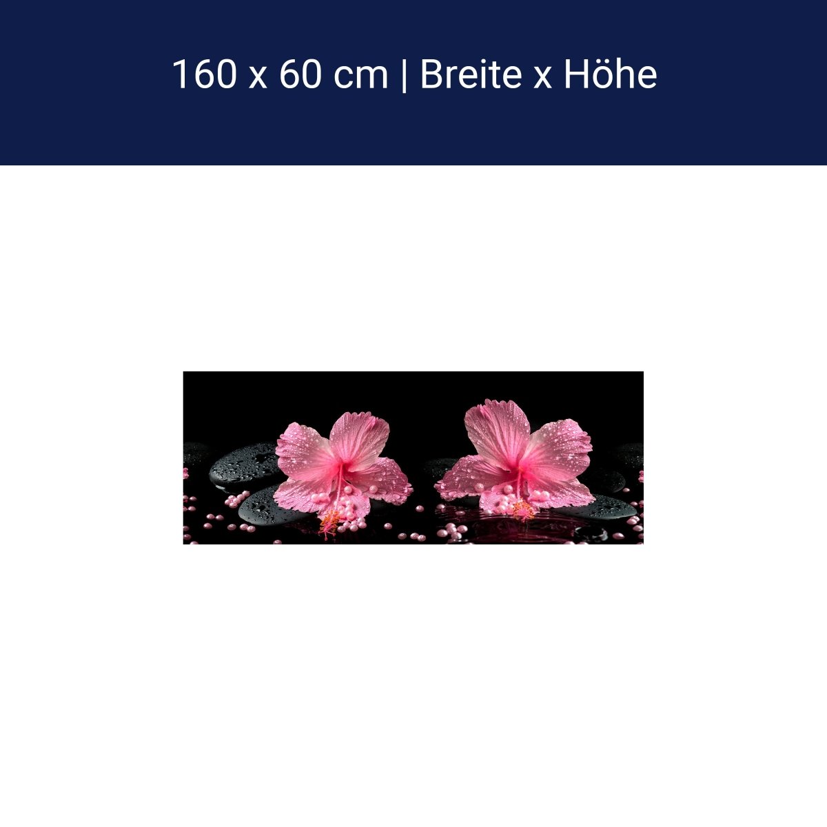 Küchenrückwand Blume Steine Perlen M1307