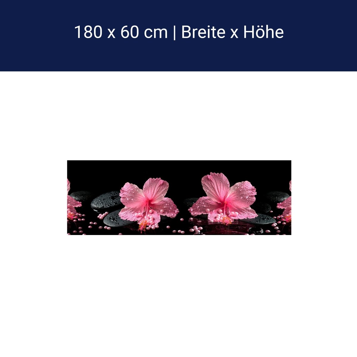 Küchenrückwand Blume Steine Perlen M1307