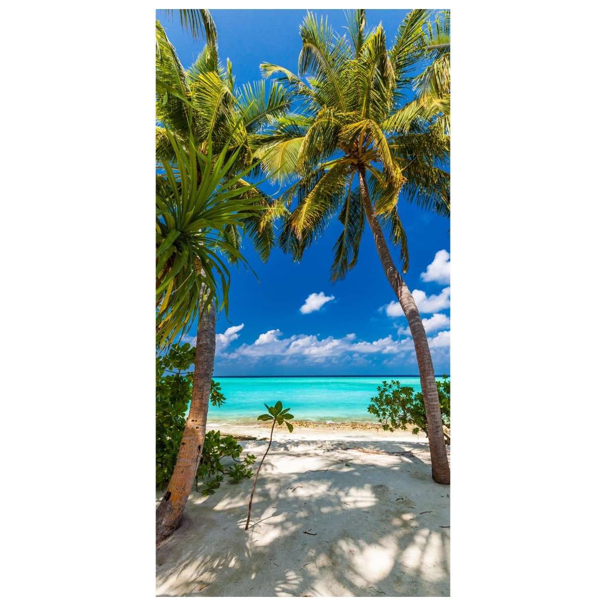 Türtapete Blick aufs Meer, Palmen, Paradies, Sand M1311 - Bild 2