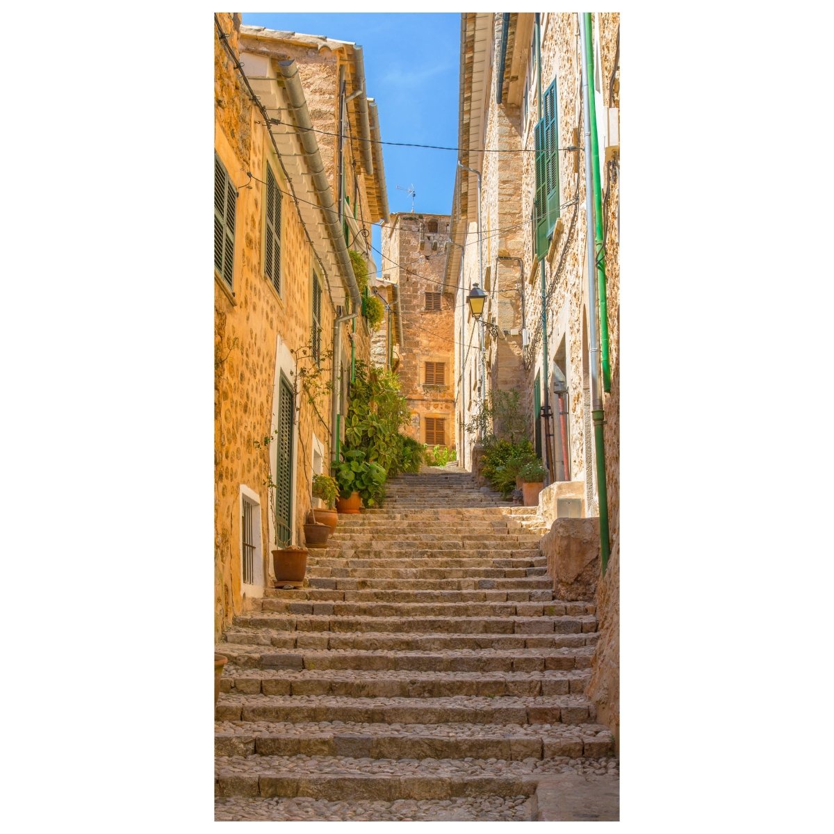 Türtapete Mediterrane Treppe, Sommer, Sonne M1332 - Bild 2
