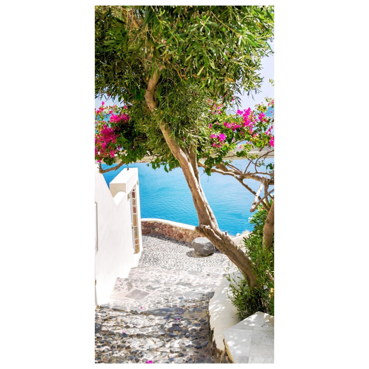 Türtapete Treppe mit Blick aufs Meer, Mediterran M1333 - Bild 2