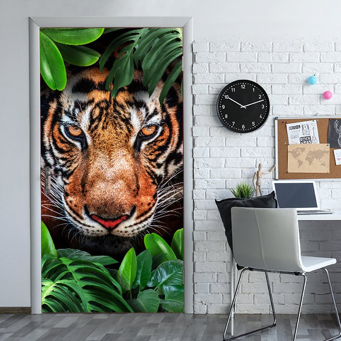 Türtapete Tiger Gesicht, Dschungel, Tier, Katze M1340 - Bild 1