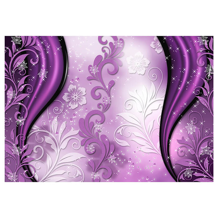 Fototapete Ornamente Blumen violett M1366 - Bild 2