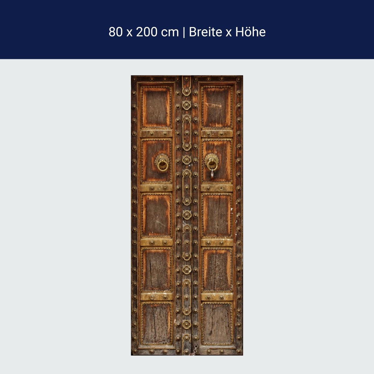 Türtapete mittelalterliche Tür, Holz, Metall M1371