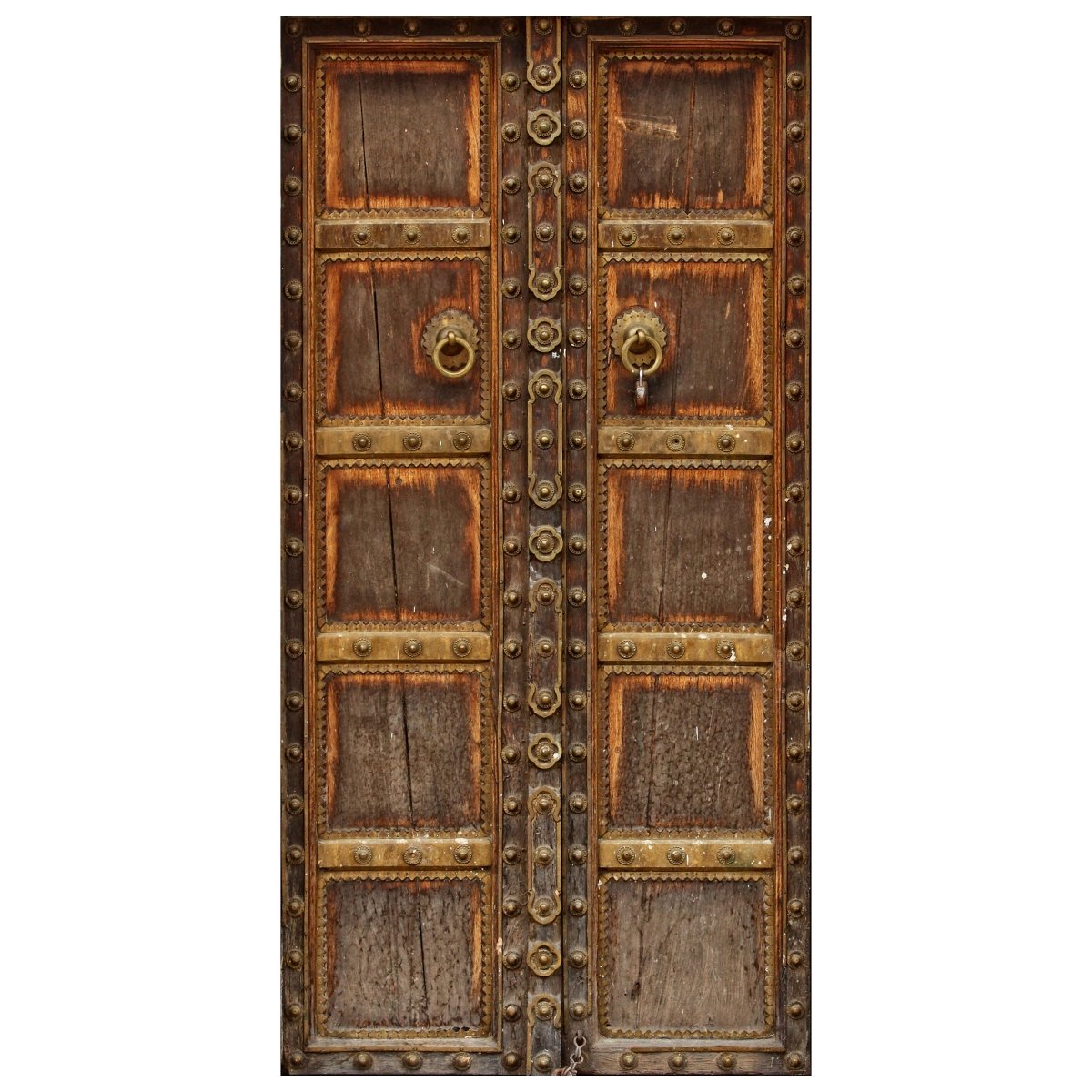 Türtapete mittelalterliche Tür, Holz, Metall M1371 - Bild 2