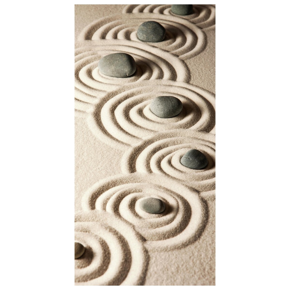 Türtapete Steine im Sand, Muster, Ringe, Formen M1388 - Bild 2