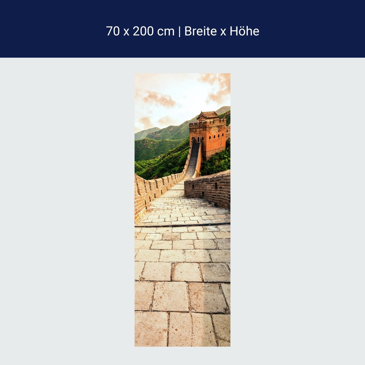 Türtapete Chinesische Mauer, Berge, Steine, China M1389