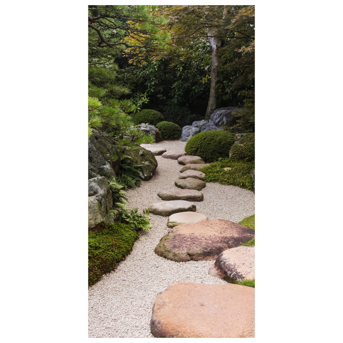 Türtapete Japanischer Zen Garten, Steine, Pflanzen M1390 - Bild 2