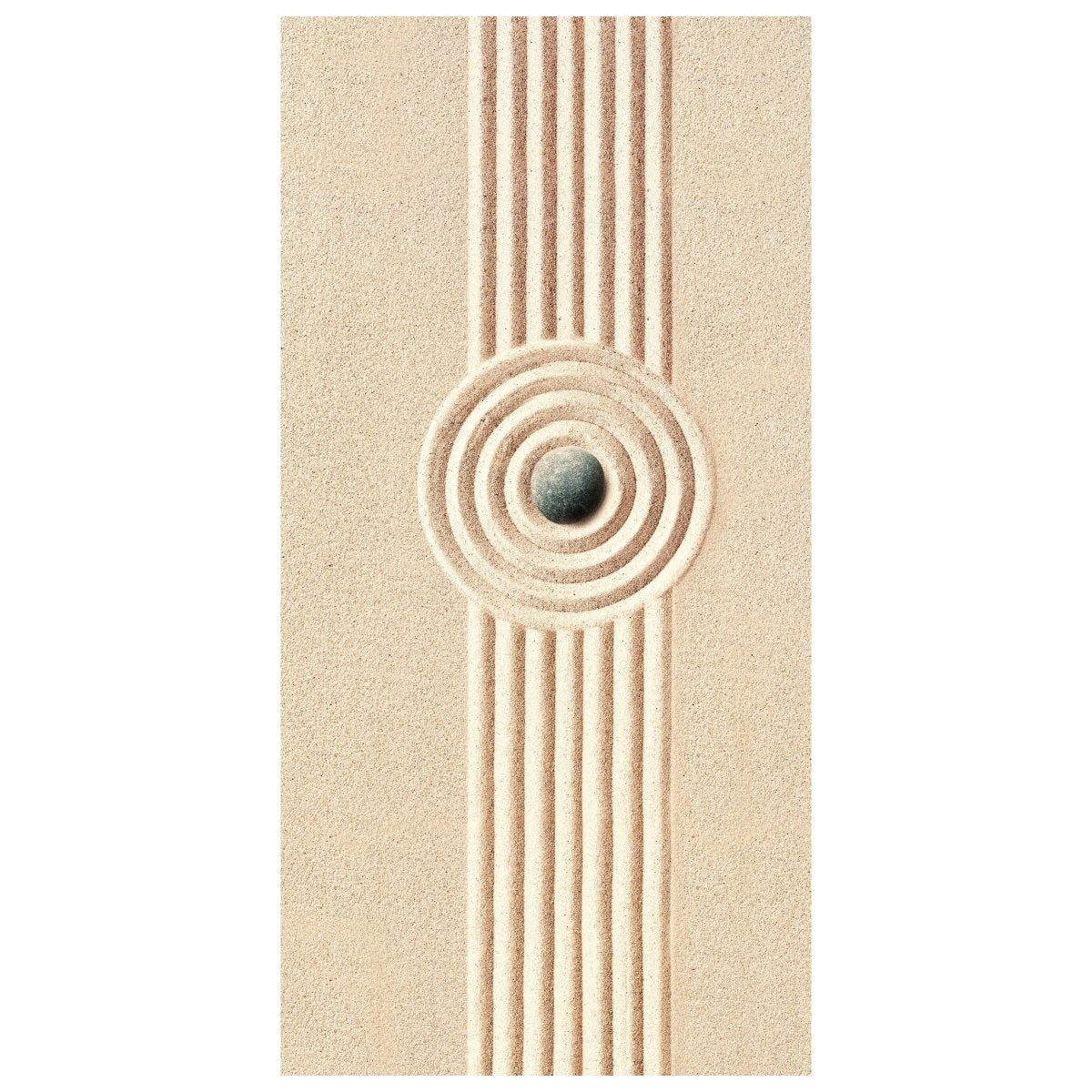Türtapete Stein im Sand, Formen, Ringe, Linien M1391 - Bild 2