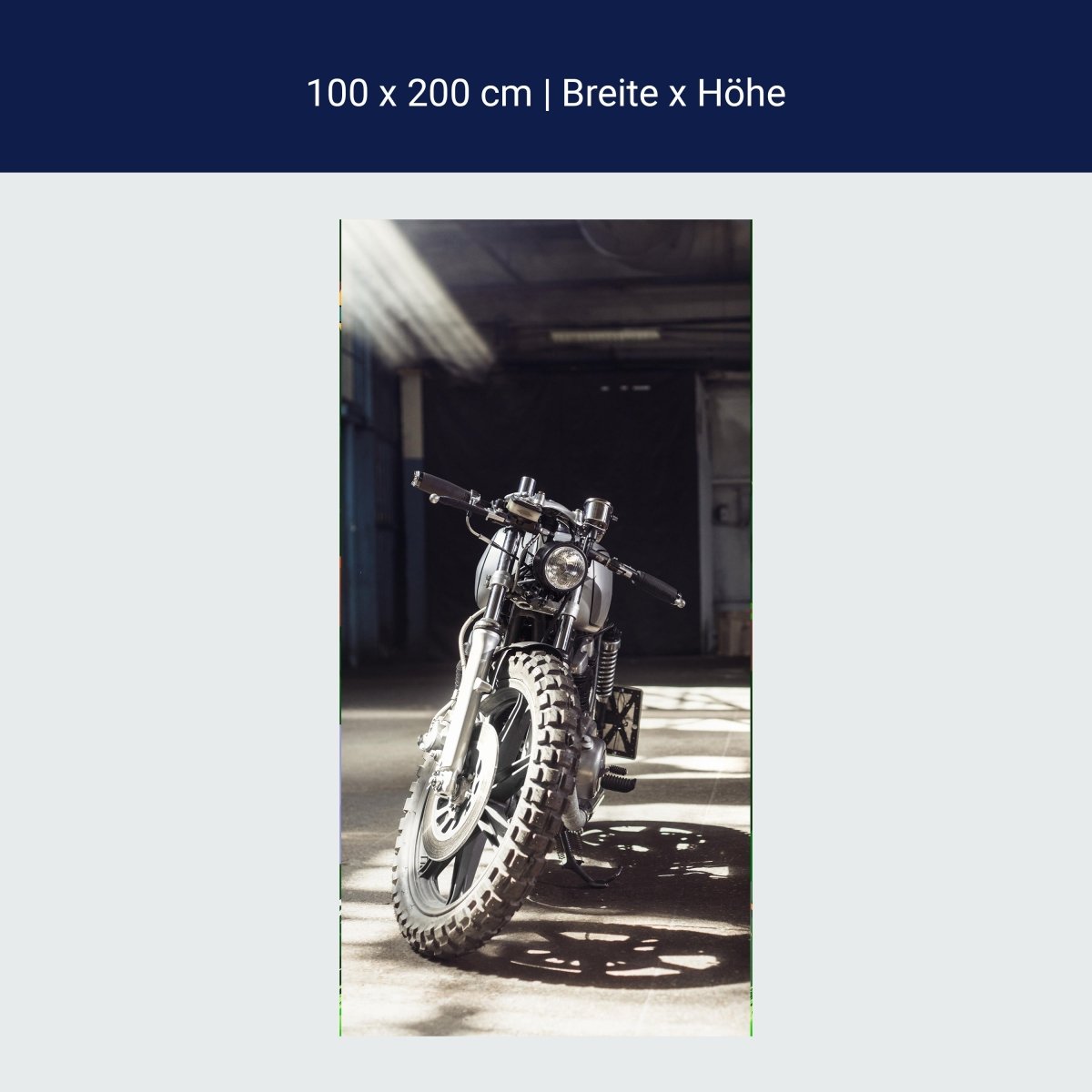 Door wallpaper motorcycle, naked bike, garage, offroad M1399