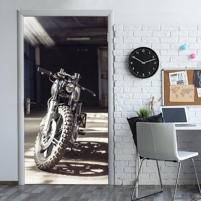 Türtapete Motorrad, Naked Bike, Garage, Offroad M1399 - Bild 1