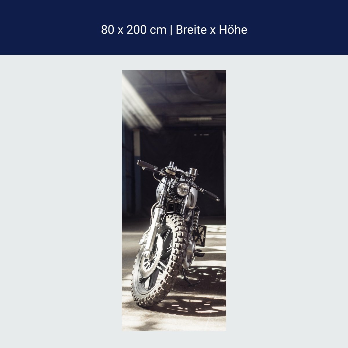 Türtapete Motorrad, Naked Bike, Garage, Offroad M1399