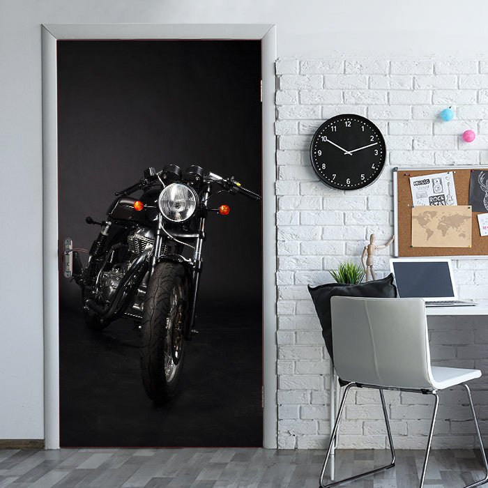Türtapete schwarzes Motorrad, Naked Bike, Studio M1400 - Bild 1