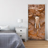 Door wallpaper elephant, stone, wall M1419