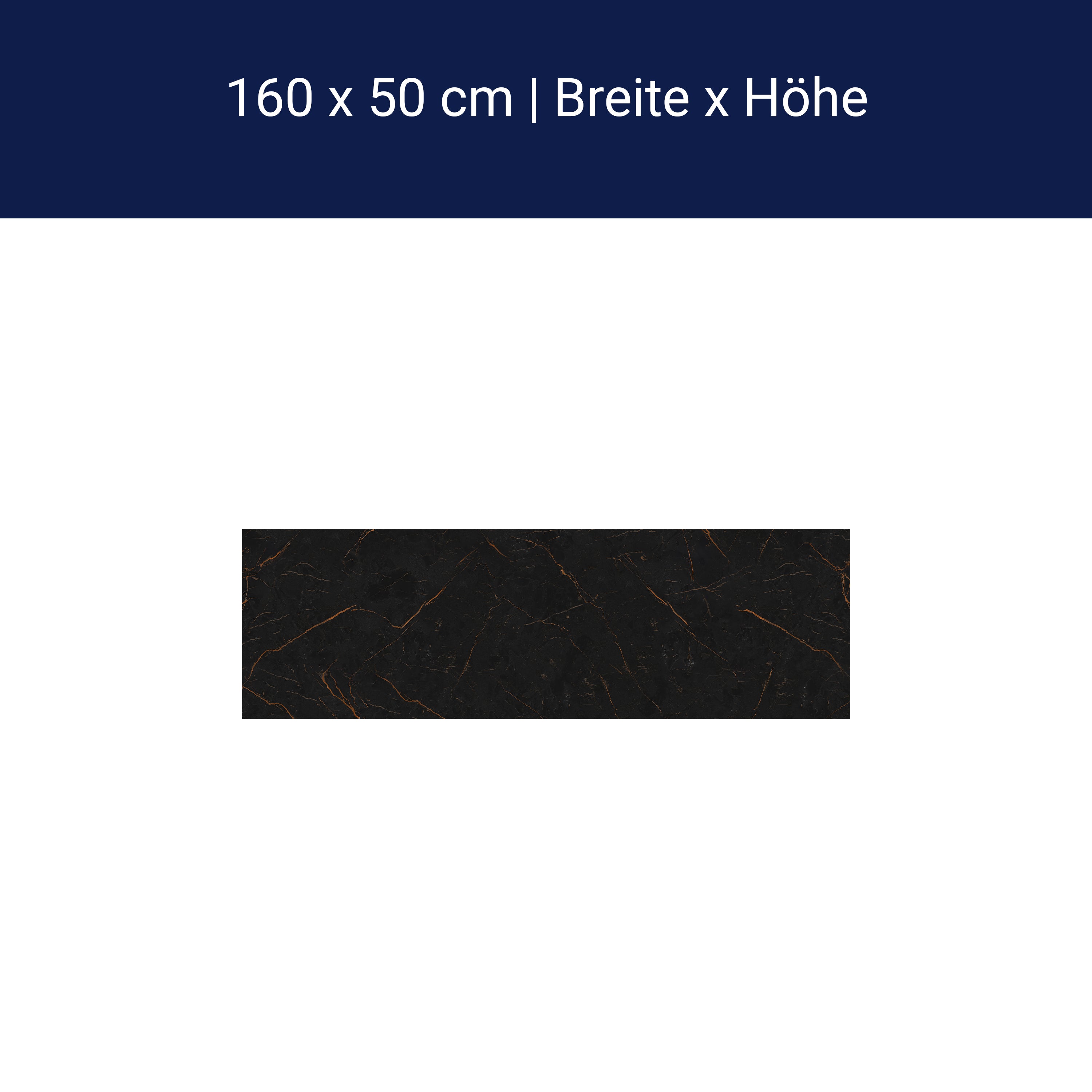 Küchenrückwand schwarzer Marmor, Stein M1423