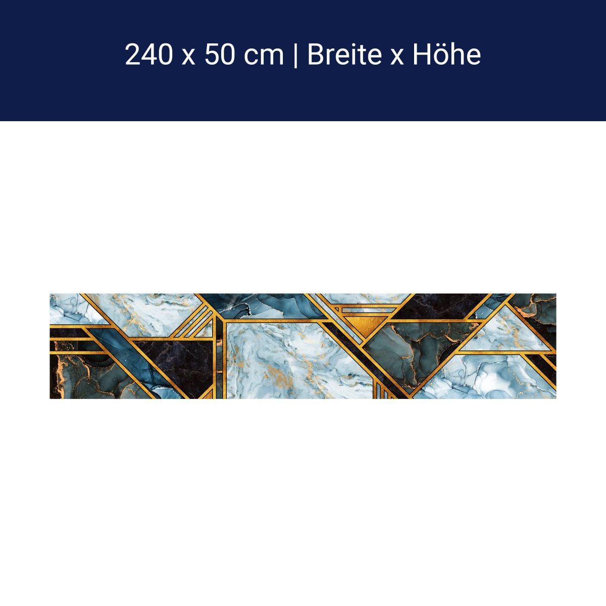 Küchenrückwand blauer Marmor, Stein, Fliesen M1428