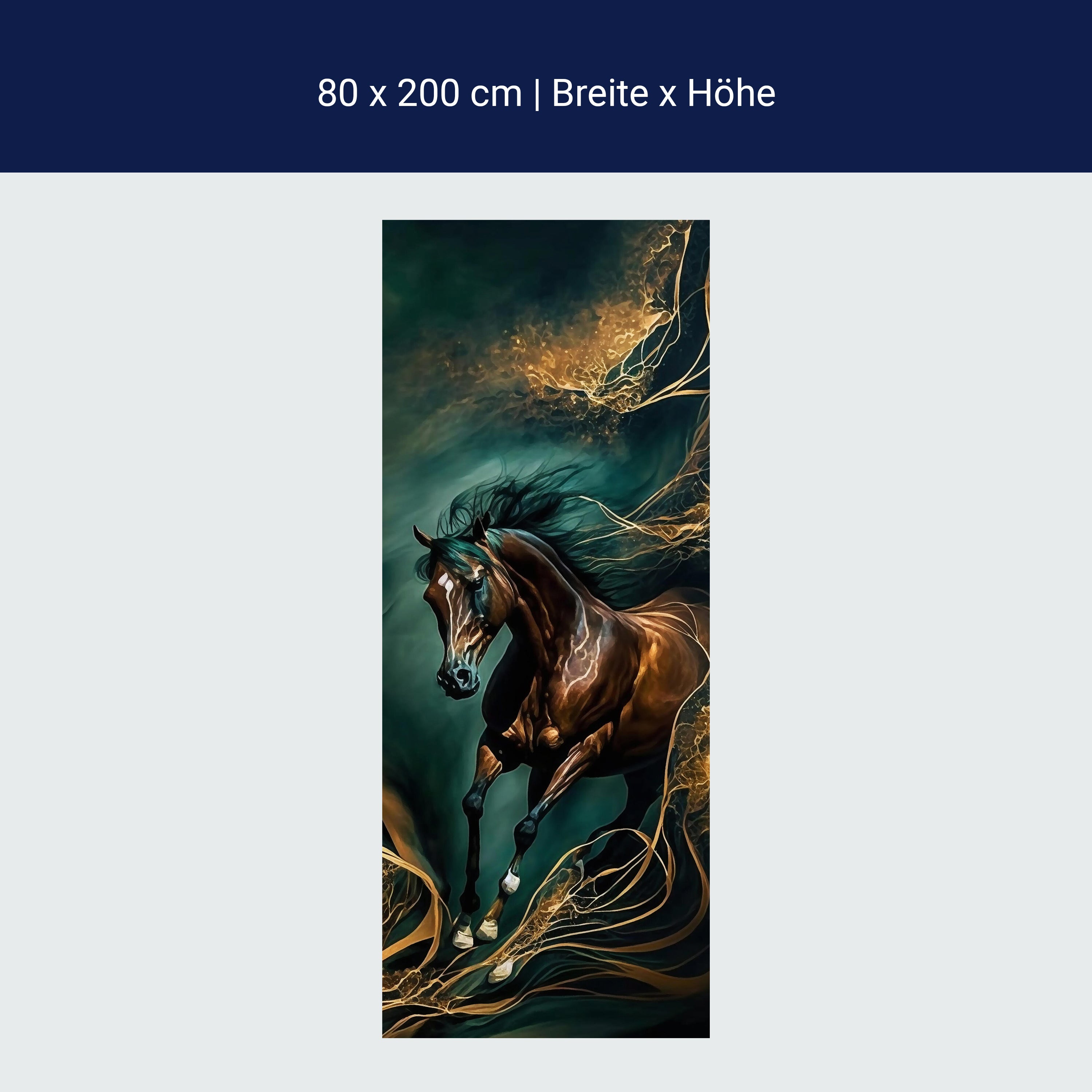 Door wallpaper horse, Digital Art M1457