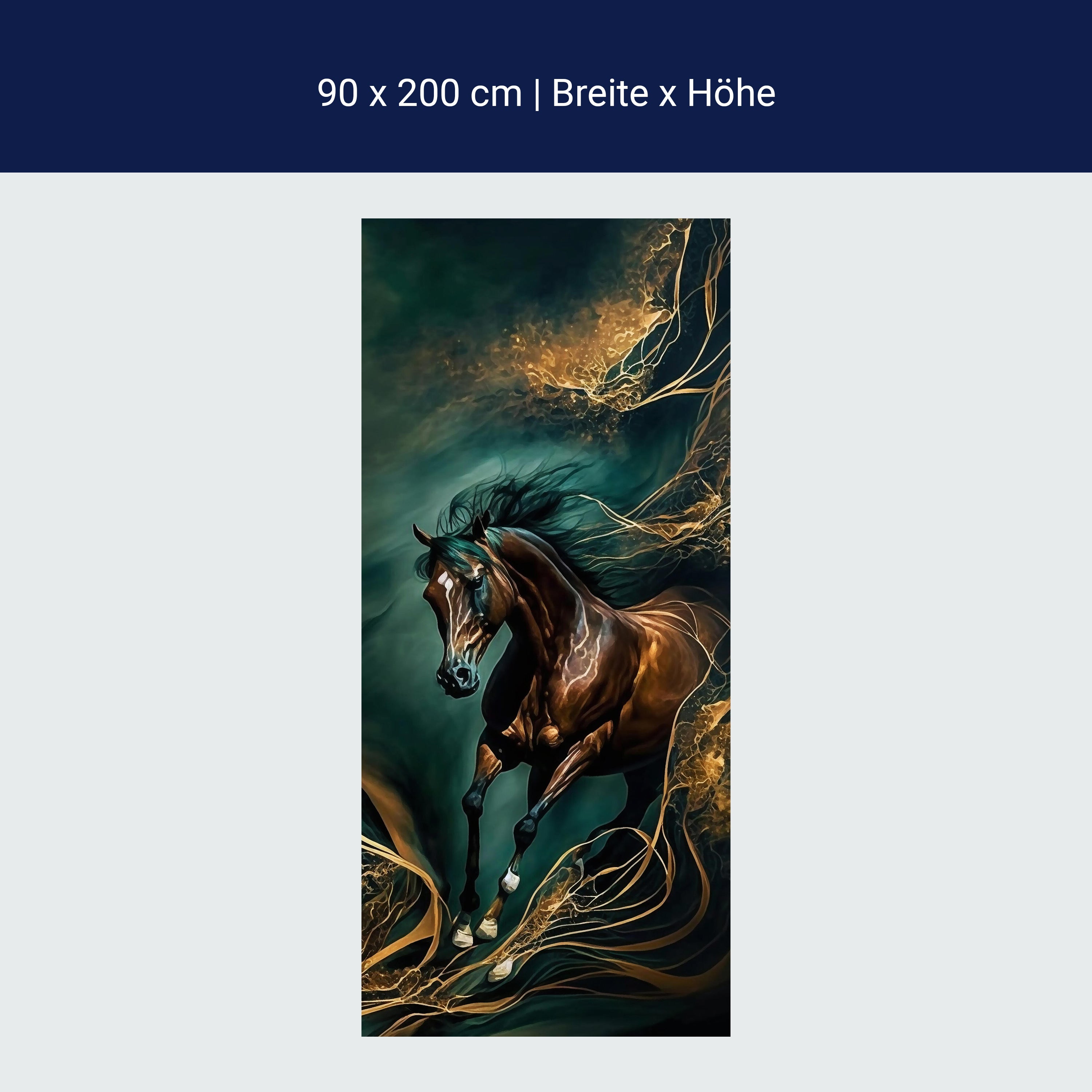 Door wallpaper horse, Digital Art M1457