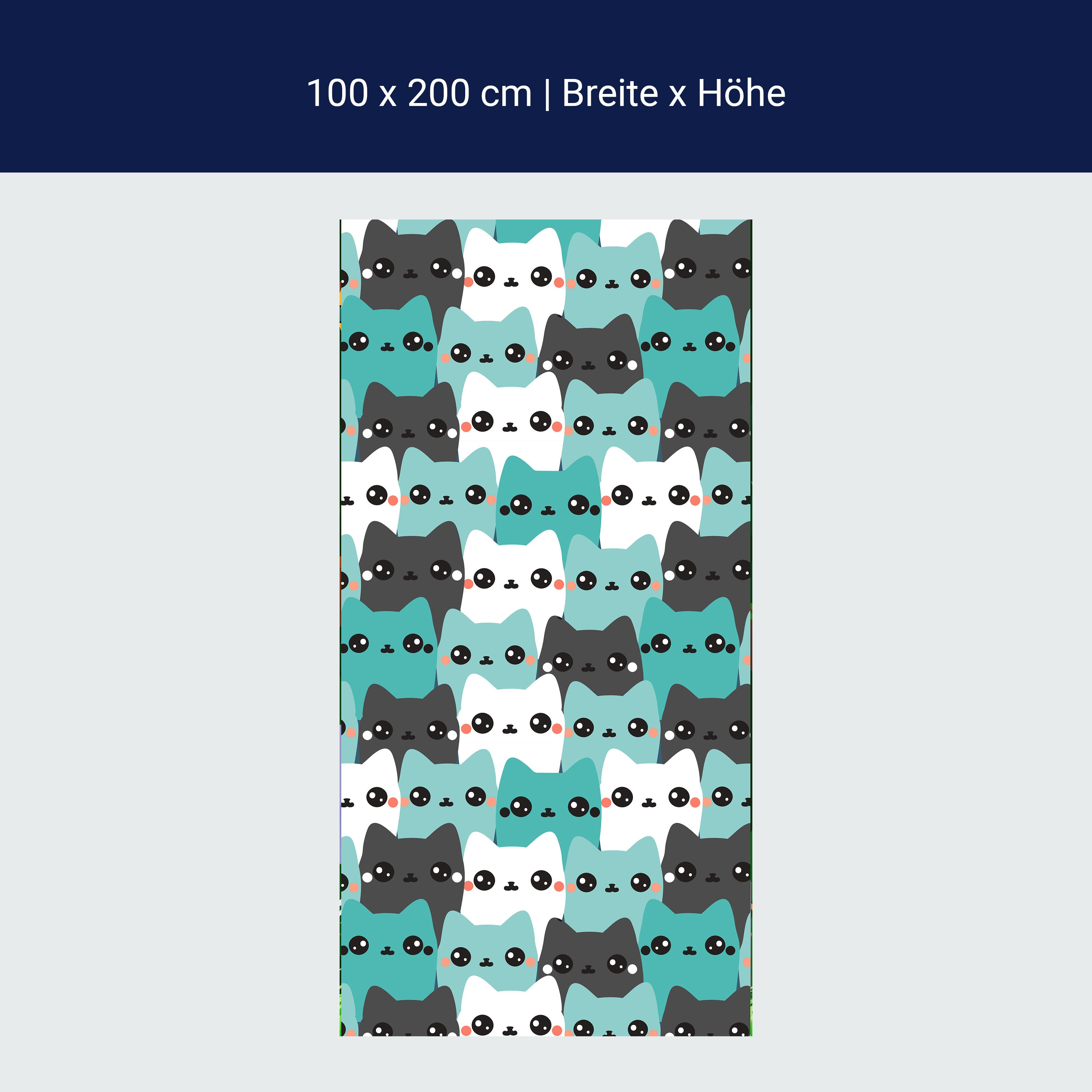 Door wallpaper cats, pattern M1467